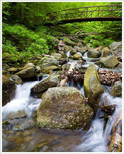 I had my tripod all set up when the fisherman jumped into my scene