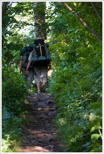 We met two guys who were hiking the 105 miles of the AT through Shenandoah.