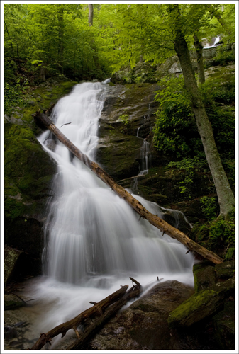 This is the first large cascade you'll encounter on the hike.
