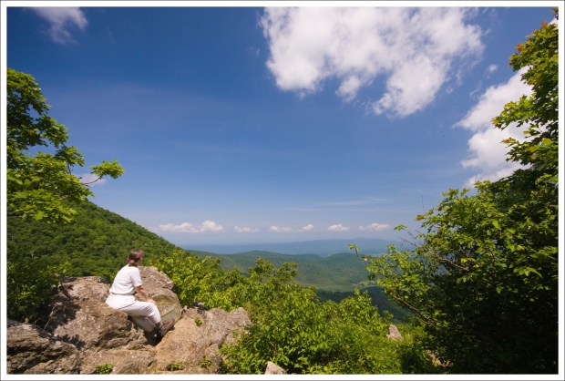 Mom on the Little Hogback Summit Mom on the Little Hogback Summit