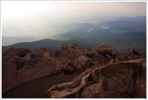 The haze seen from Stony Man Summit was so milky and thick.