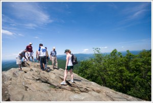 The summit of Humpback Rock is almost always crowded.