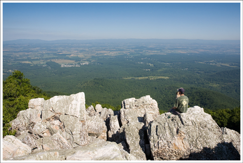 Wookie and Adam enjoy the summit of Turk Mountain.