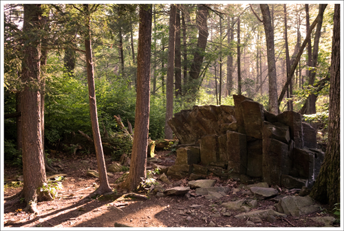 This rock formation sits at the junction of the Limberlost and the White Oak Canyon trail. This rock formation sits at the junction of the Limberlost and the White Oak Canyon trail.