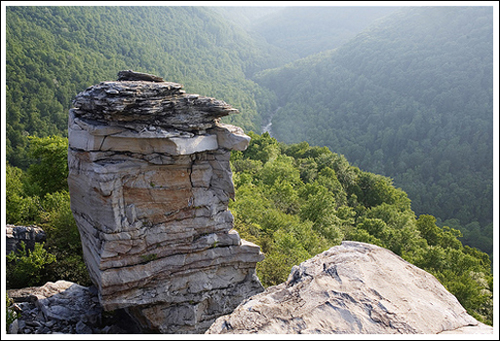 The view from Lindy Point looks down into the Blackwater Canyon.
