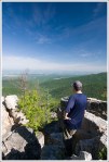 Adam Takes in the Chimney Rock View