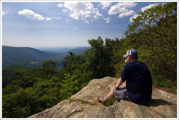 Adam Enjoys the View of Powell Gap