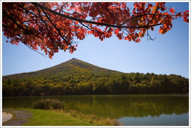 View of Sharp Top from Abbot Lake View of Sharp Top from Abbot Lake