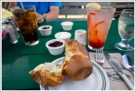 Popover and Strawberry Lemonade