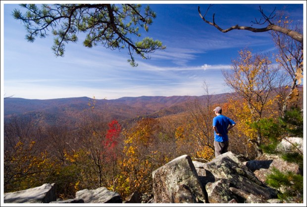 Adam Enjoys the View from Abbie Point