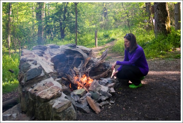 Christine Works on the Fire Christine Works on the Fire