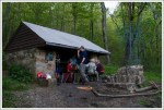 Hikers at the Shelter Hikers at the Shelter