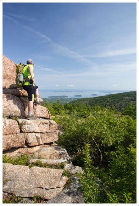 Adam Takes in the View from the Gorge Path