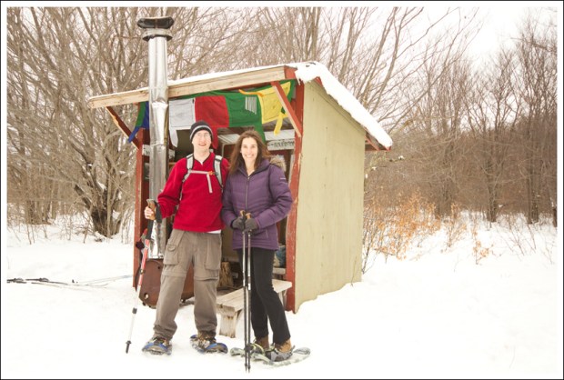 Christine and Adam at Roundtop Hut