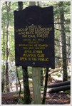 First Lake of Clouds Sign
