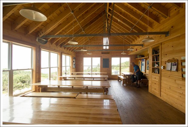 Inside Madison Spring Hut