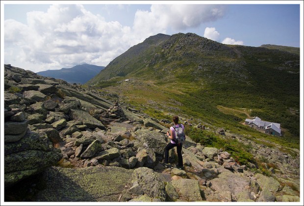 Looking Back to the Hut
