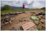 Summit Campsite and Marker on Siler Bald